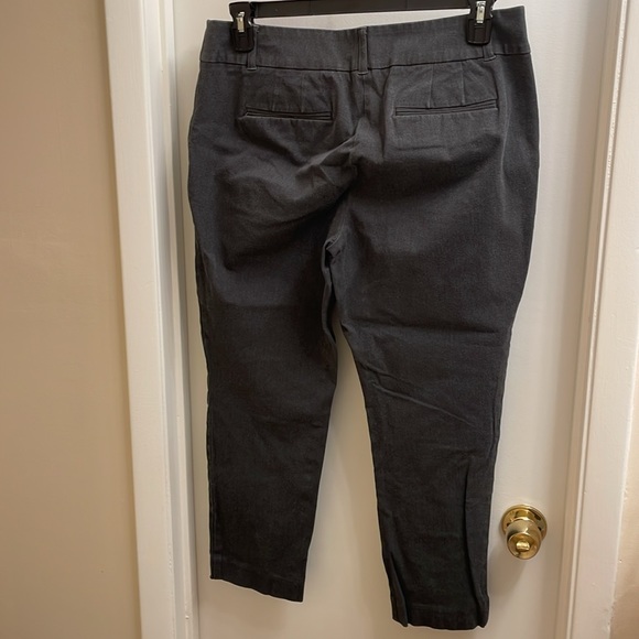 Loft Dark Gray Curvy Skinny Ankle Pants - Picture 3 of 3